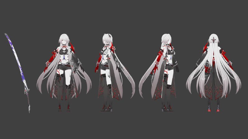 [HSR - 2.0 BETA] Quick Acheron Model ChangeHopefully this is okay. Enough poorly done renders :(