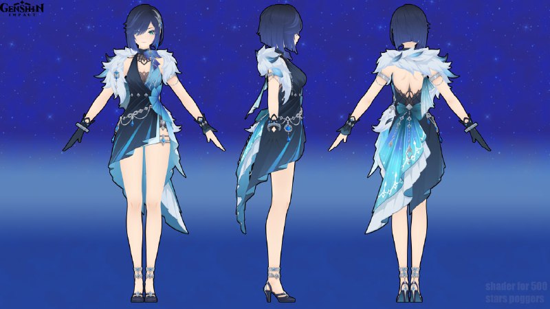 [GI - 5.8 REL] Yelan Skin RenderThanks to Chi for the render.She says 500 stars and she'll make her own shader, I'll lower the amount to 1 star.