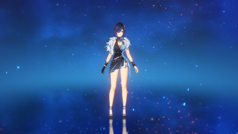 Yelan skin in-game, just like the skin so decided to take the picture.