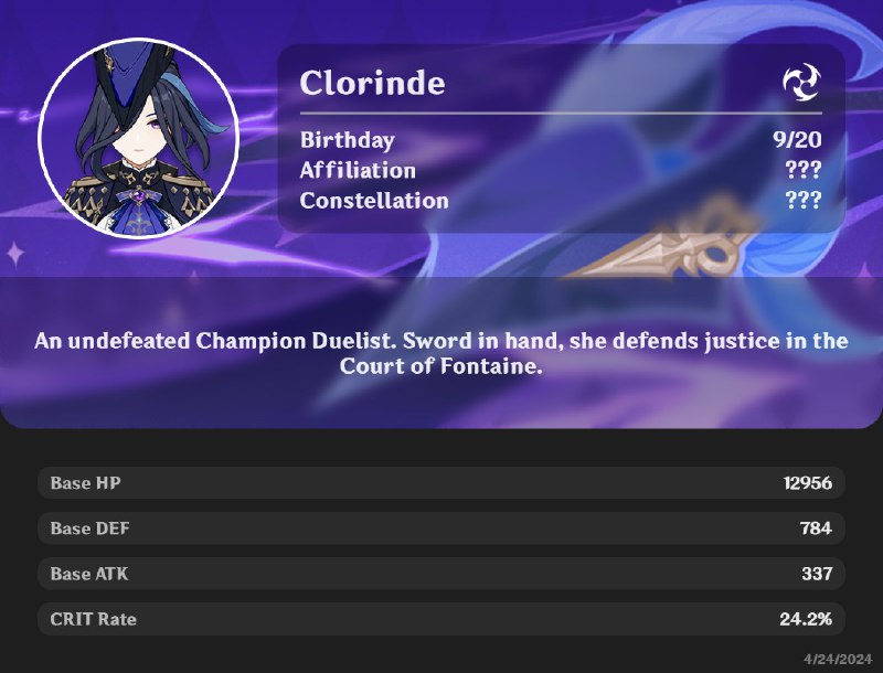 Clorinde 5* ElectroClorinde 5* Electro